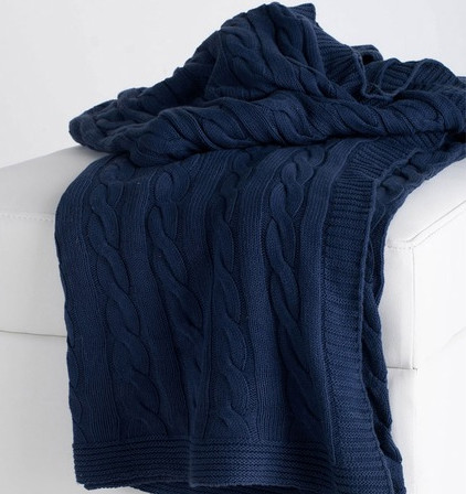 Rizzy Home Cable Knit Throw